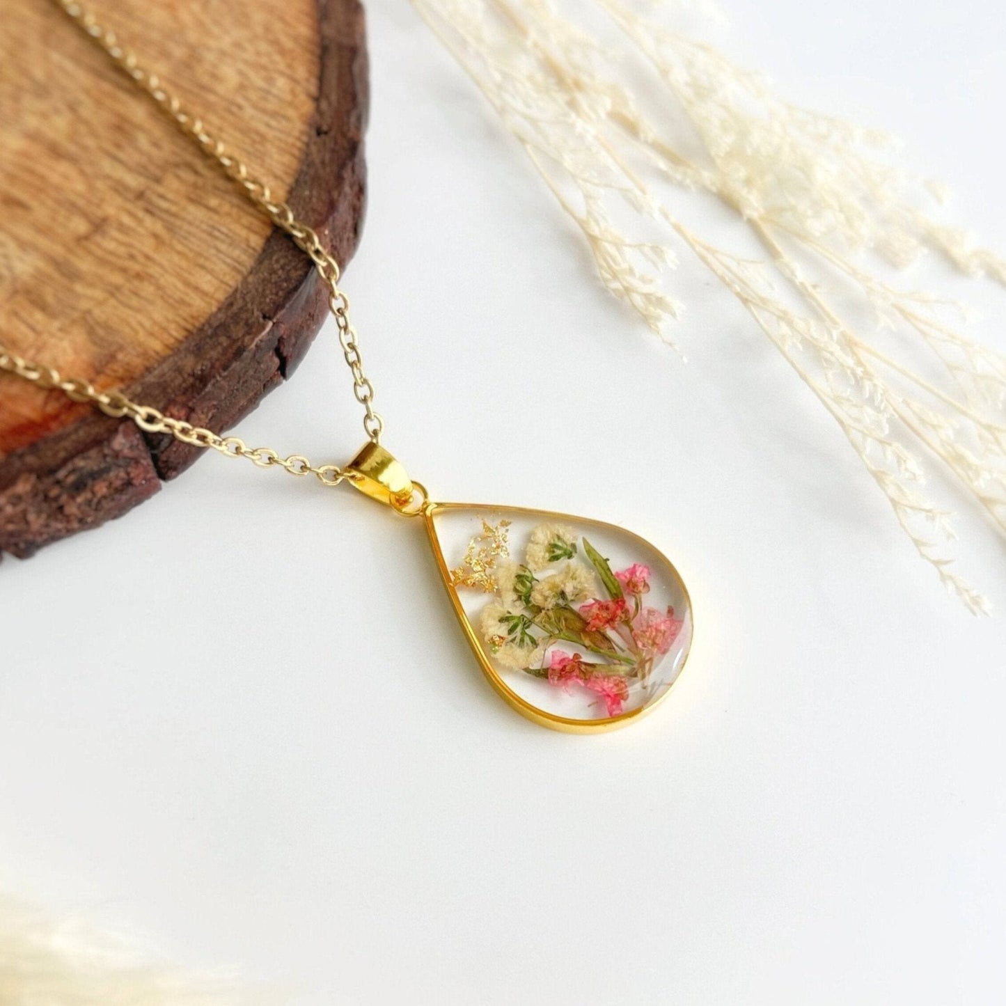 August Gladiolus & Poppy Necklace