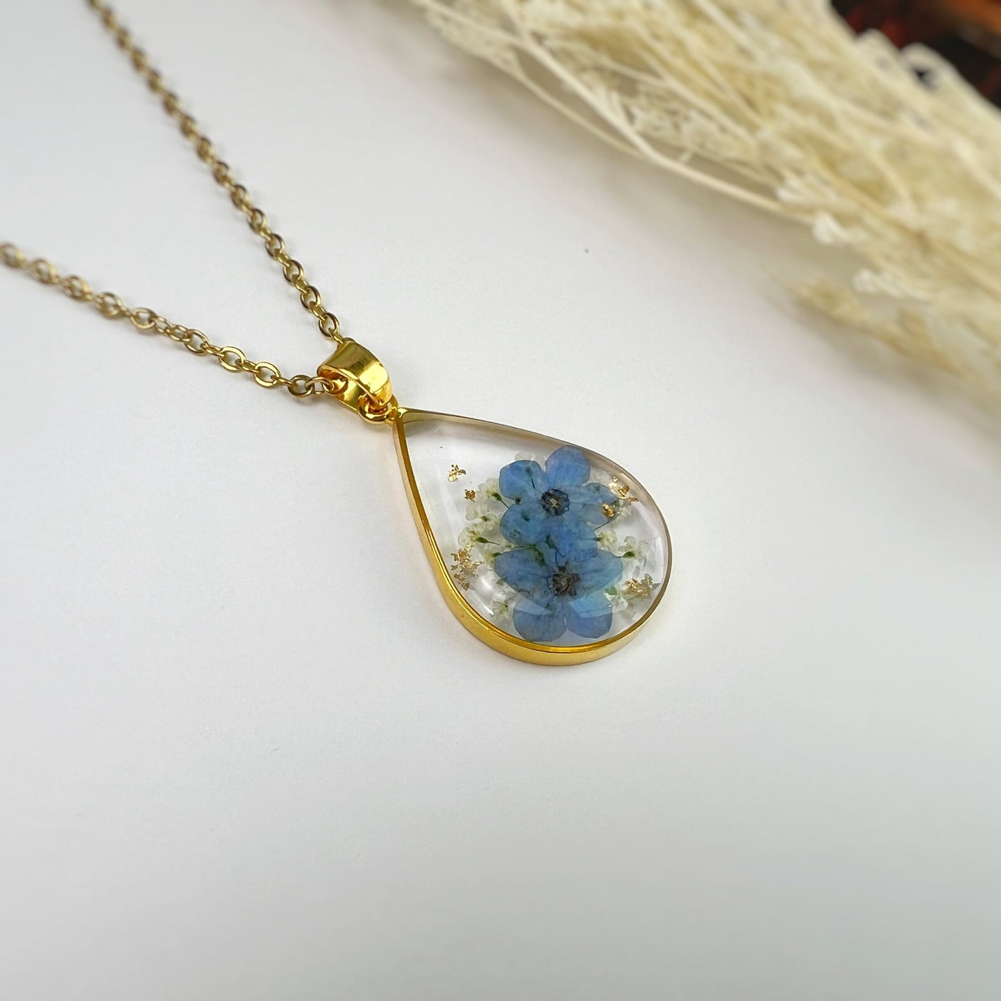 Gold Teardrop Necklace