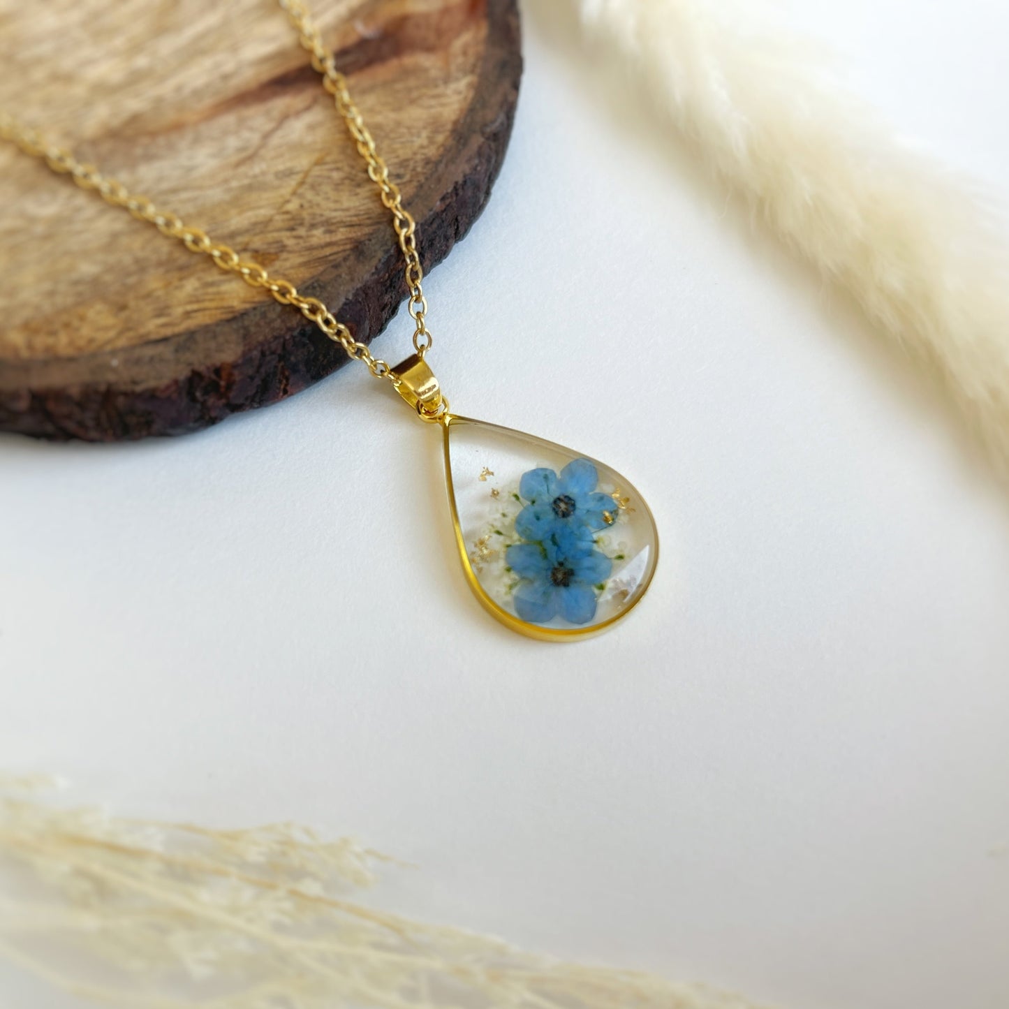 Gold Teardrop Necklace