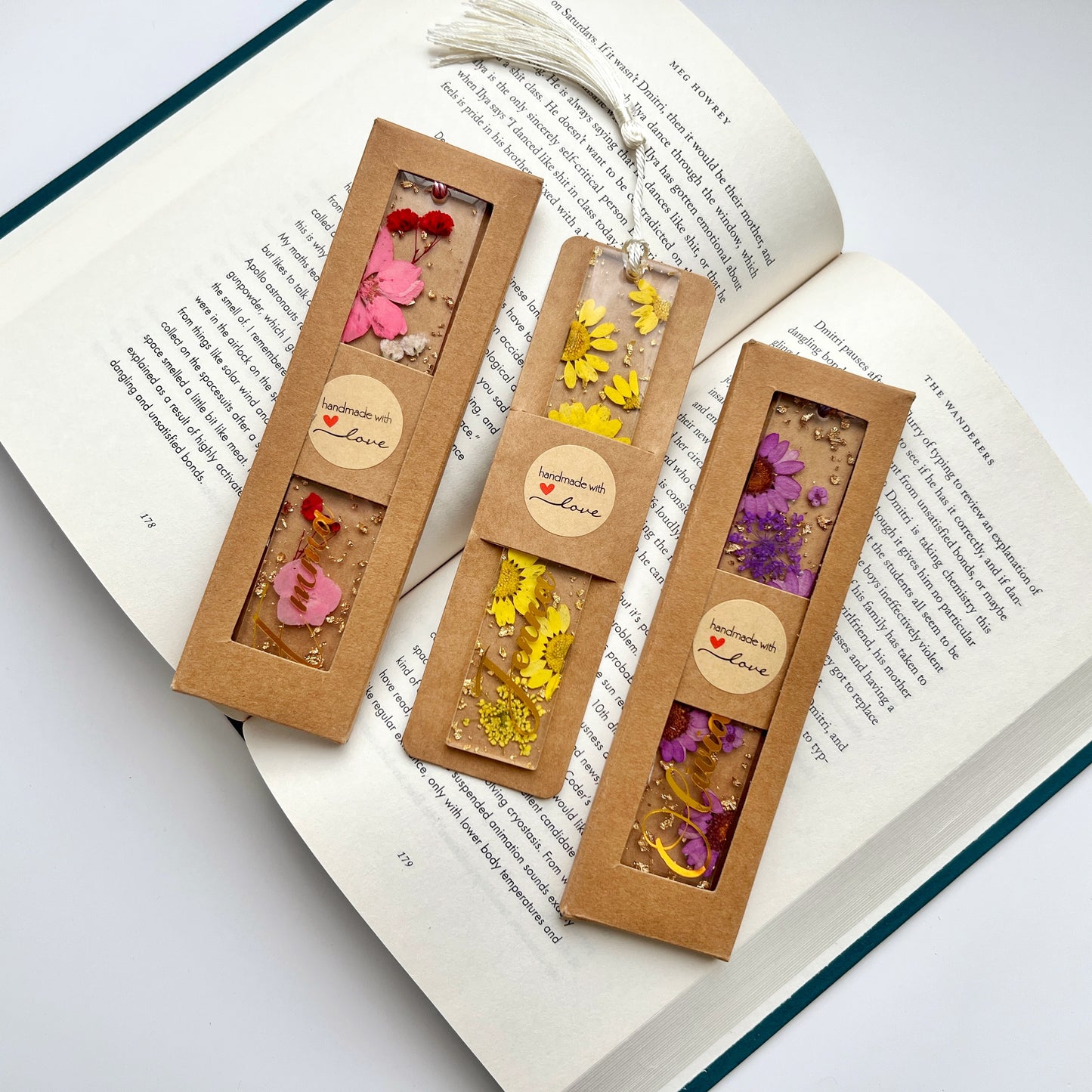 Personalizable Flower Bookmark